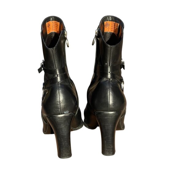 Heeled Boots Womans Sz. 9.5 Harley Davidson Black Heels - Picture 6 of 10